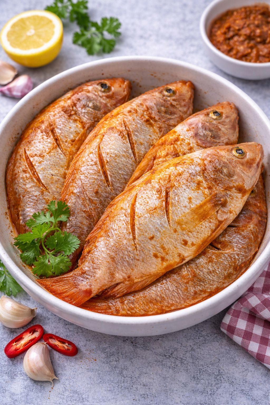 Nila Merah marinasi
